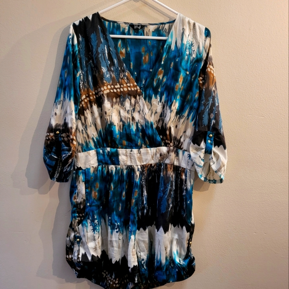 VERY J, Women's shorts jumpsuit size Large multi color